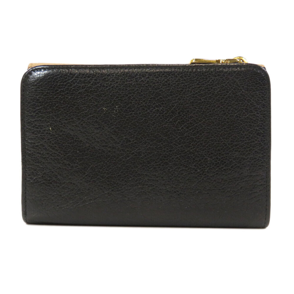 Miu Miu Wallet Bi Calfskin fold Black
